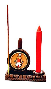 Incensário Cascata, Vareta e Porta Velas (Xangô)