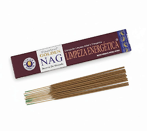 Incenso Indiano de Massala Golden Nag Limpeza Energética