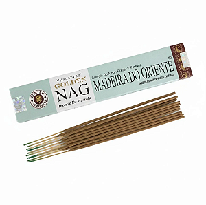 Incenso Indiano de Massala Golden Nag Madeira do Oriente