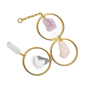 Móbile da Harmonia com Cristais Naturais (38cm)