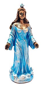 Estátua Orixá Iemanjá em Resina (15cm)