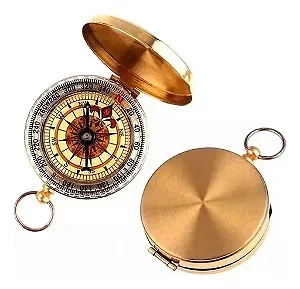 Bússola Magnética Retrô de Bolso (6cm)