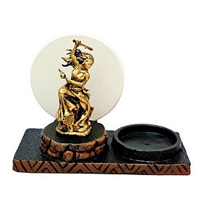 Incensário e Porta Velas Orixás no Congá (Iansã)