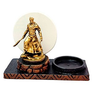 Incensário e Porta Velas Orixás no Congá (Ogum)