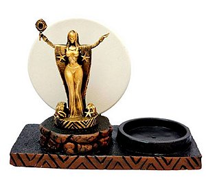 Incensário e Porta Velas Orixás no Congá (Iemanjá)