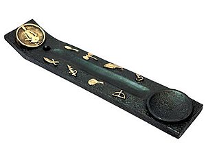 Incensário Canaleta Orixás em Resina (15cm)