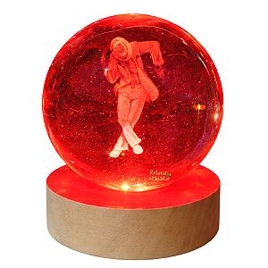 Luminária Zé Pilintra com Esfera de Cristal (8cm)