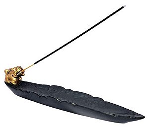 Incensário Canaleta Pixiu em Resina (25cm)