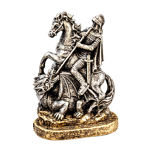 Estátua São Jorge em Resina (14cm)