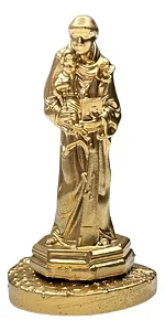 Mini Estátua Santo Antônio em Resina (5cm)