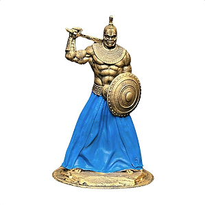 Estátua Orixá Ogum Guerreiro em Resina (11cm)