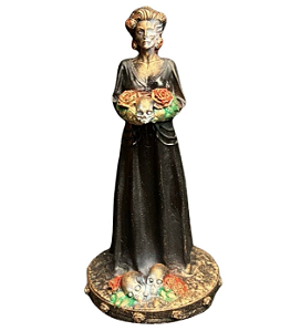 Estátua Orixá Pomba Gira Rosa Caveira (11cm)