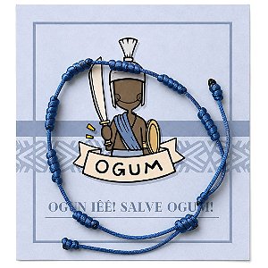 Pulseiras 7 Nós de Proteção Orixás (Ogum)