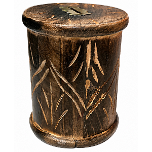 Cofrinho Indiano Redondo com Chave (10cm)
