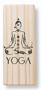 Bloquinho de Madeira para Yoga e Meditação (22cm)