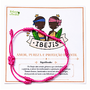 Pulseiras 7 Nós de Proteção Orixás (Ibejis)