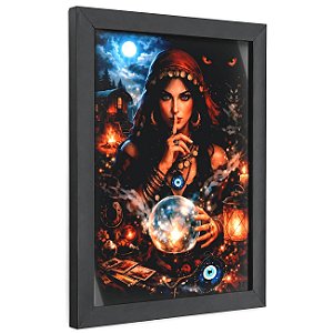 Quadro Cigana com Bola de Cristal (29cm)