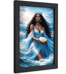 Quadro Iemanjá com Rosas (29cm)