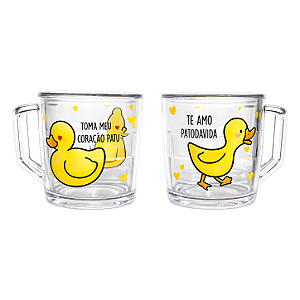 Kit Presente com Par de Canecas (Patos do Amor)