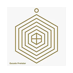 Placa Radiônica Escudo Protetor (PVC)