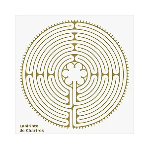Placa Radiônica Labirinto de Chartres (PVC)