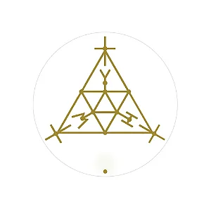 Adesivo Radiônico S.C.A.P. com 3 adesivos (5cm)