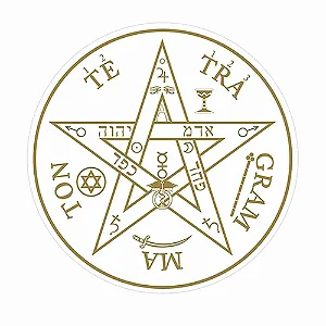 Adesivo Radiônico Pentagrama com 2 adesivos (7,5cm)