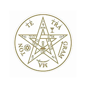 Adesivo Radiônico Pentagrama com 3 adesivos (5cm)