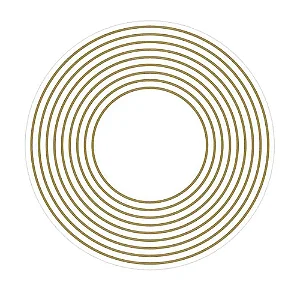 Adesivo Radiônico 9 Círculos com 2 adesivos (7,5cm)