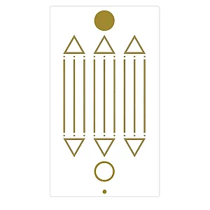 Adesivo Radiônico Desenho de Luxor com 2 adesivos (7,5cm)