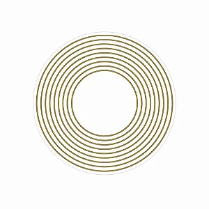 Adesivo Radiônico 9 Círculos com 3 adesivos (5cm)