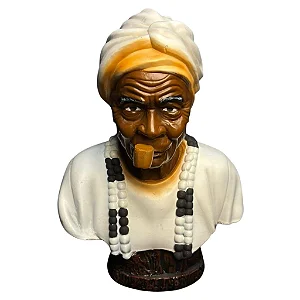 Busto Preta Velha em Resina (22cm)