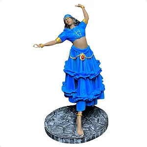 Estátua Cigana Dançando em Resina (27cm)