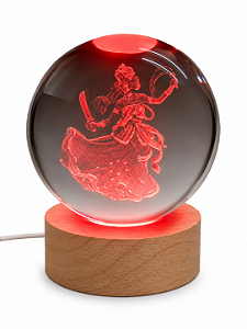 Luminária Iansã com Esfera de Cristal (8cm)