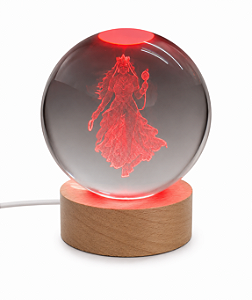 Luminária Oxum com Esfera de Cristal (8cm)