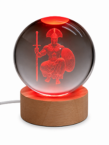 Luminária Ogum com Esfera de Cristal (8cm)