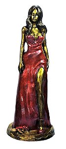 Estátua Mini Pomba Gira Maria Padilha Metalizada (5cm)