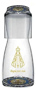 Moringa de Vidro Nossa Senhora Aparecida com Copo (500ml)