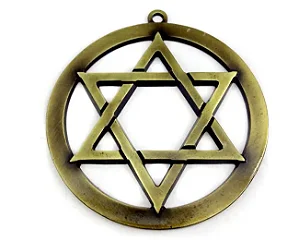 Pantáculo Hexagrama Estrela de Davi (10cm)