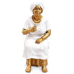 Mini Estátua Preta Velha 3D (5cm)