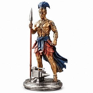 Mini Estátua Ogum 3D (5cm)