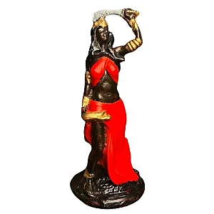 Estátua Iansã Dourada em Resina (15cm)