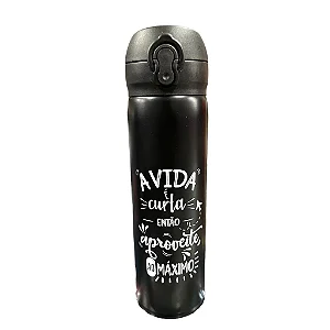 Garrafa Térmica em Inox 350ml (Aproveite)