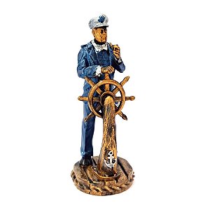 Estátua Mini Marinheiro Metalizada (10cm)