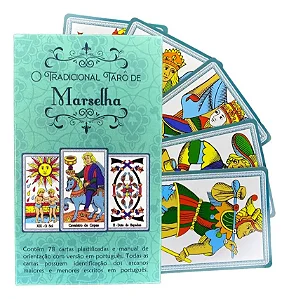 Baralho O Tradicional Tarô de Marselha com 78 Cartas