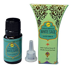 Óleo Aromático Indiano Sreevani Sálvia Branca (10ml)