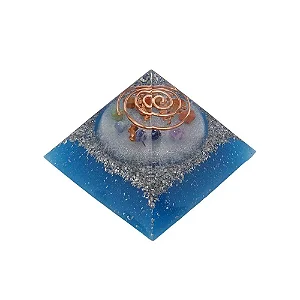 Orgonite Pirâmide dos 7 Chakras (6cm)