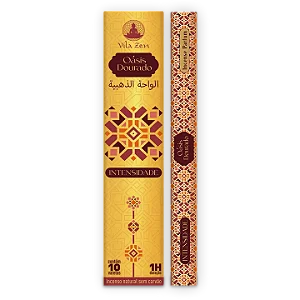 Incenso Vila Zen Linha Árabe Oásis Dourado (10 varetas)