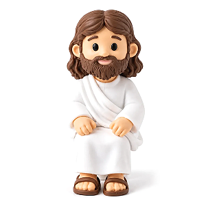 Mini Estátua Jesus Cristo Sentado (4cm)