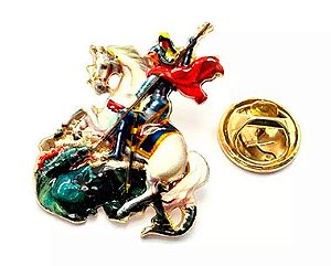 DUPLICADO - Estátua em Metal São Jorge (5cm)